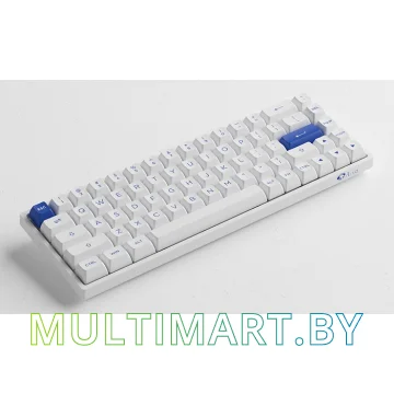 Клавиатура Akko 3068B Plus White & Blue (Akko CS Jelly Pink) картинка 3